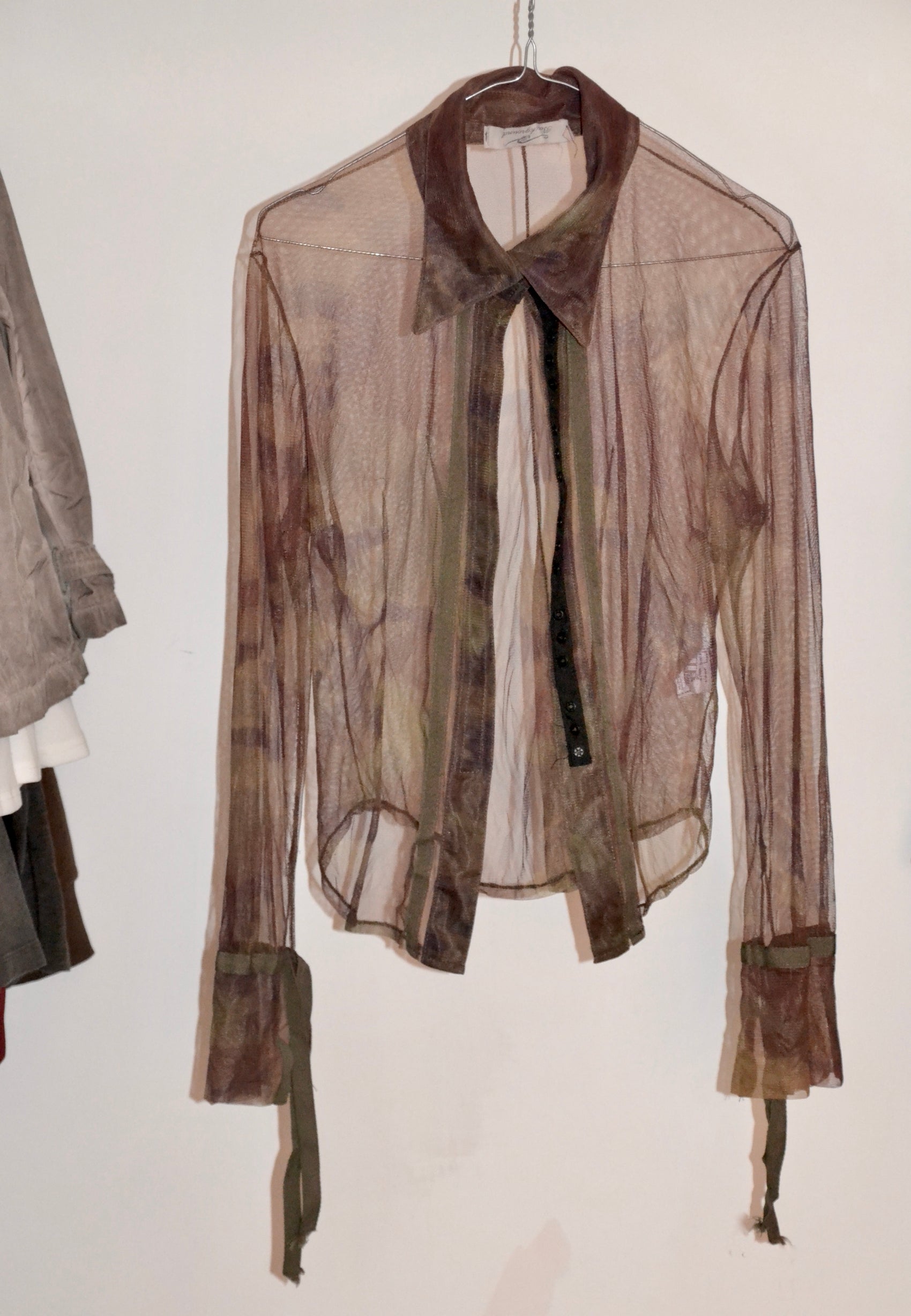 camicia trasparente militare