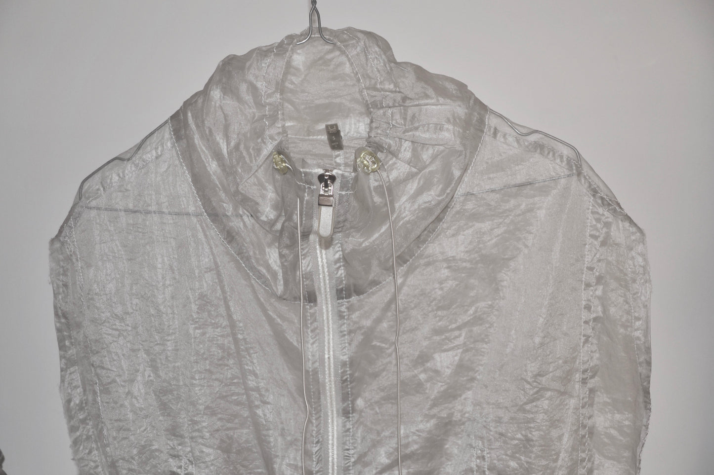 gilet smanicato trasparente