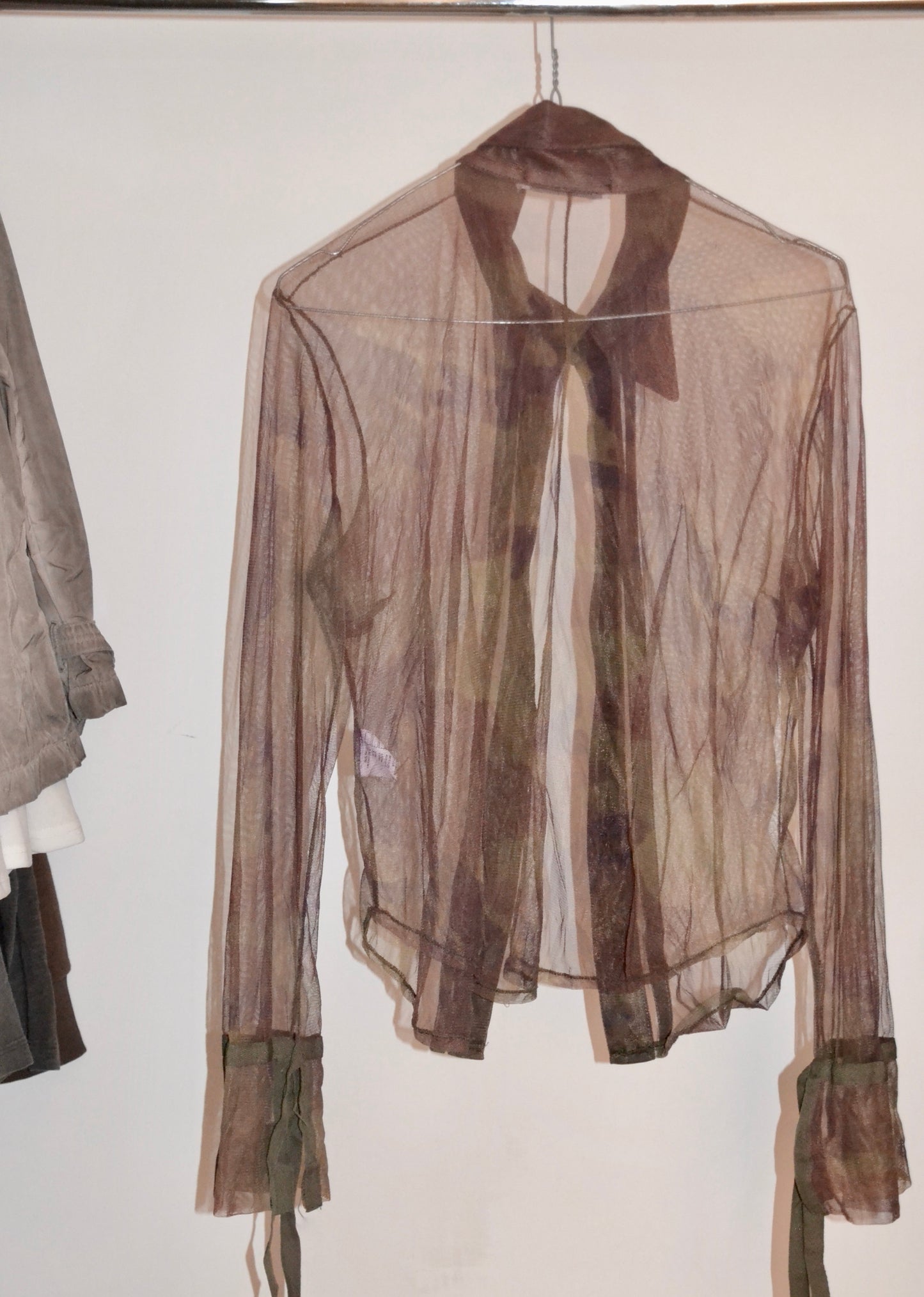 camicia trasparente militare