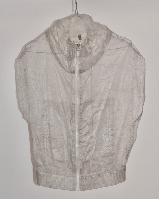 gilet smanicato trasparente